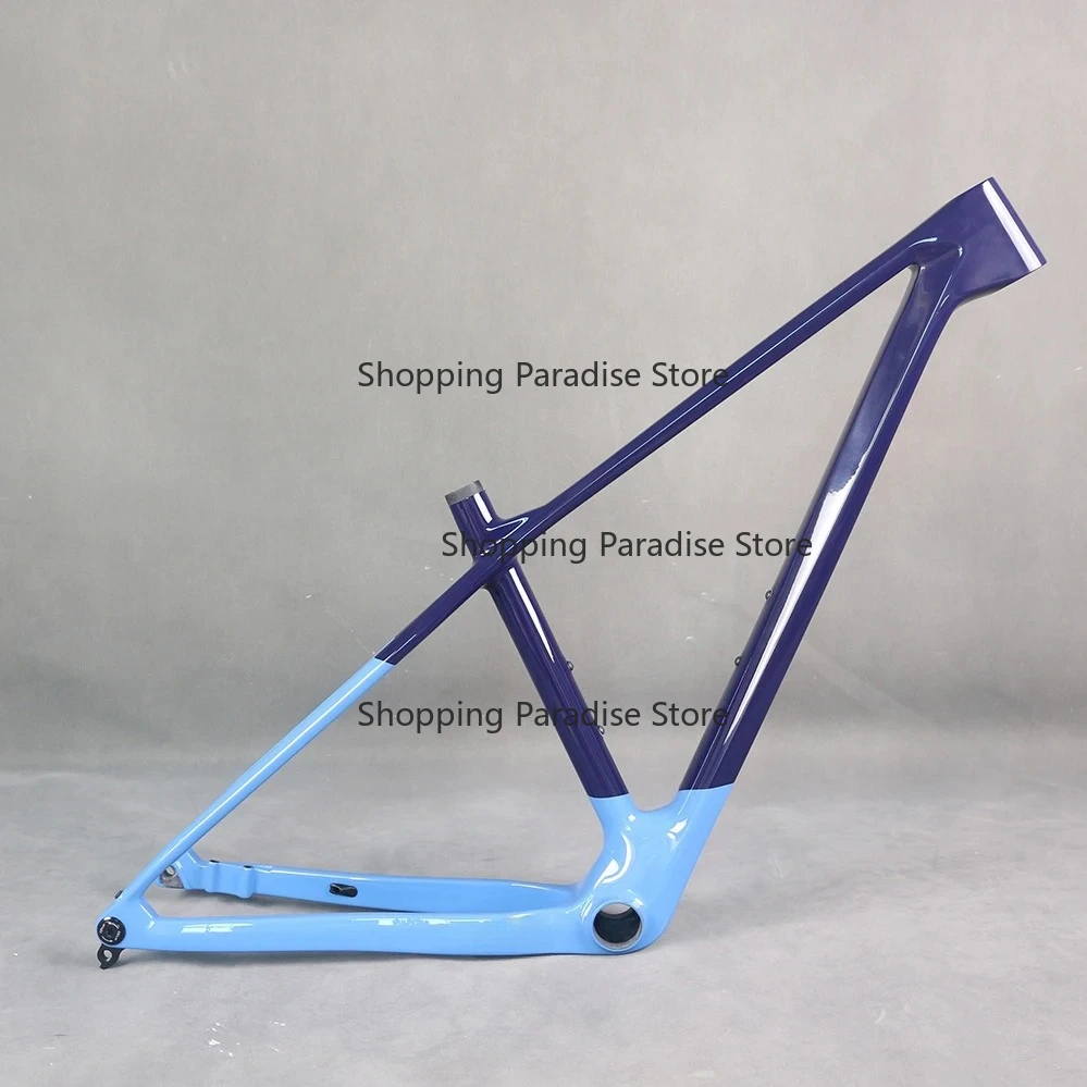 Nuevo Cuadro de Bicicleta MTB 29er de Carbono Rígido, 29er*2.2, Compatible con Desviador Trasero, Pintura para Bicicleta FM529