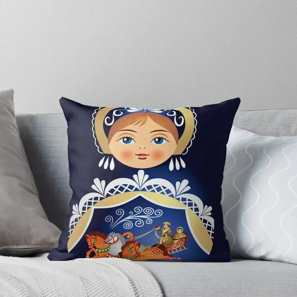 Babushka Matryoshka Russian Doll Throw Pillow Pillow Case Decorative Cushions pillow