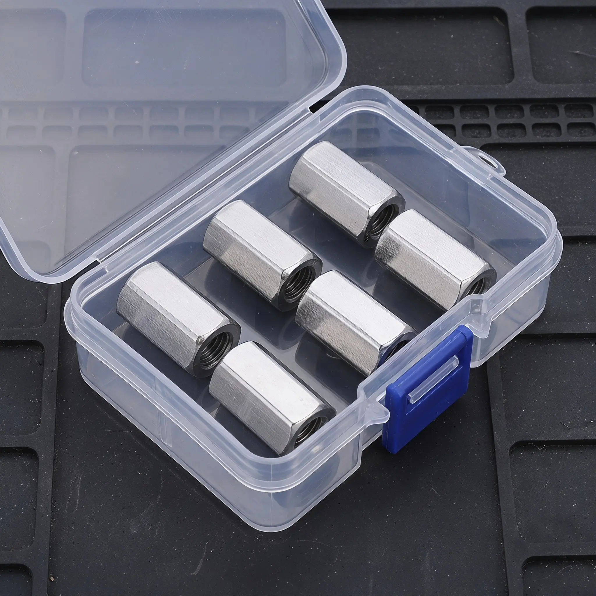 20Pcs Stainless Steel M10 Hexagonal Coupling Nuts High Strength Extended Threaded Rod Connectors for Industrial Plumbing Steel