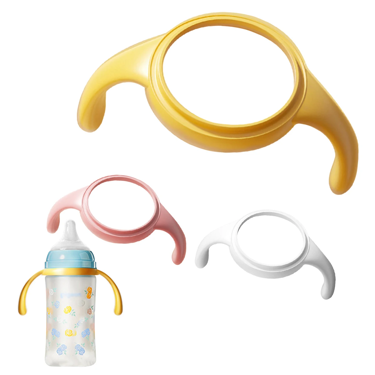 

Baby Bottle Handle Wide Neck Bottles Grip holder Milk Bottle Sleeve Durable Nursing Bottles Hand Shank Baby Feeding Accessories
