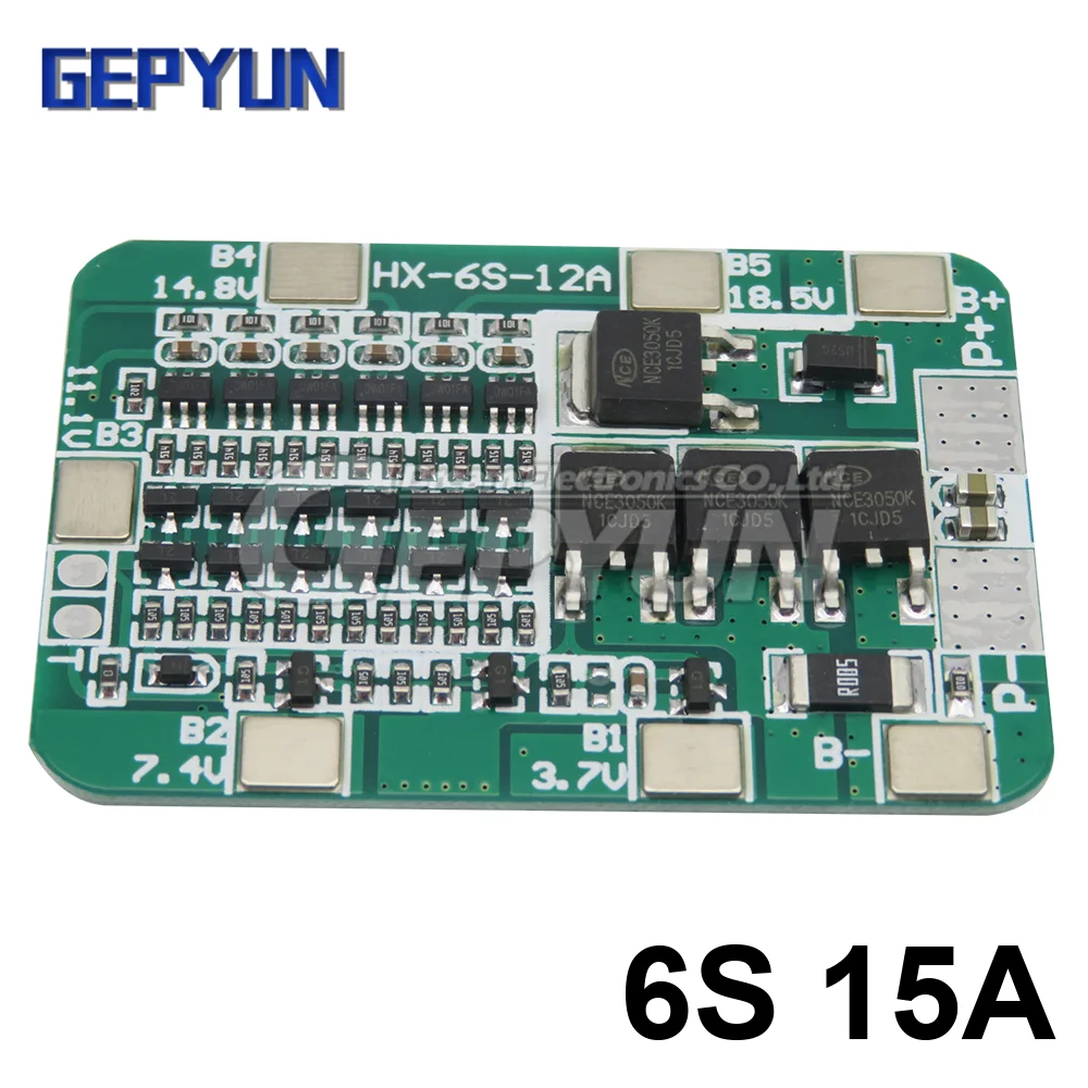 1S 2S 3S 4S 5S 6S 3A 15A 20A 30A Li-ion Lithium Battery 18650 Charger PCB BMS Protection Board For Drill Motor Lipo Cell Module