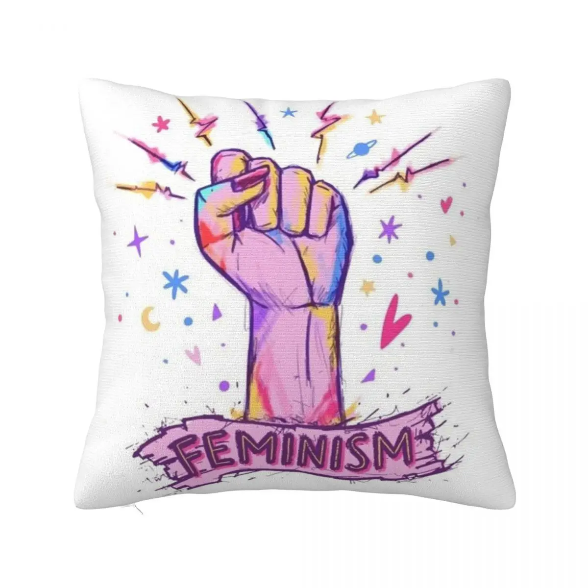 Women's Day Pillow Cover Feminism Free Vector Soft Pillow Case Cushion Cover Fashion Pillowcases For Sofa Bedroom Home Decor