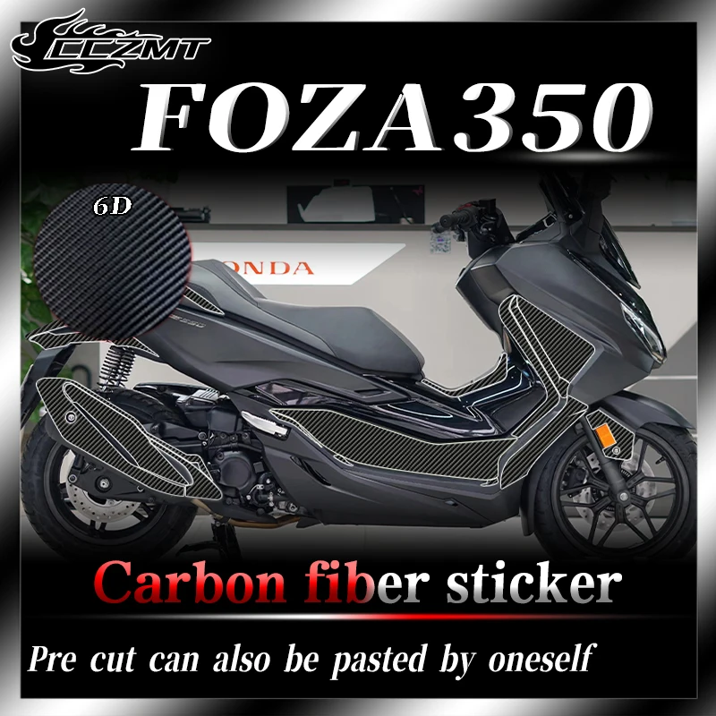 For HONDA FORZA350 Forza 350 2023 stickers 6D carbon fiber protective film body decoration modification parts