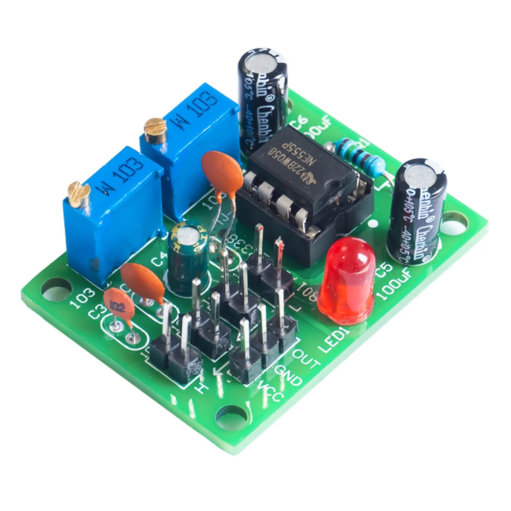 DIY Square Wave Signal Generator Kit NE555 MCU Pulse Adjustable Signal Module Generator Electronic Fabrication Project