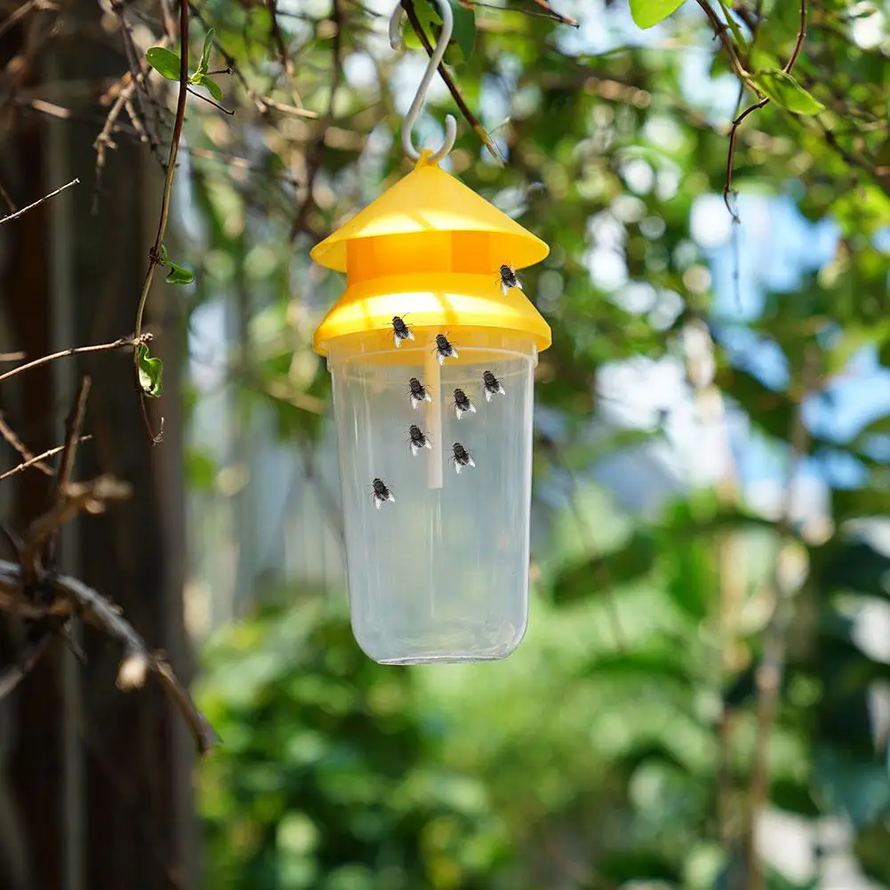 Garden Liquid Fruit Fly Trap Plastic Transparent Anti Flies Traps Environmentally Insect Catchers Orchard Pest Control Tools