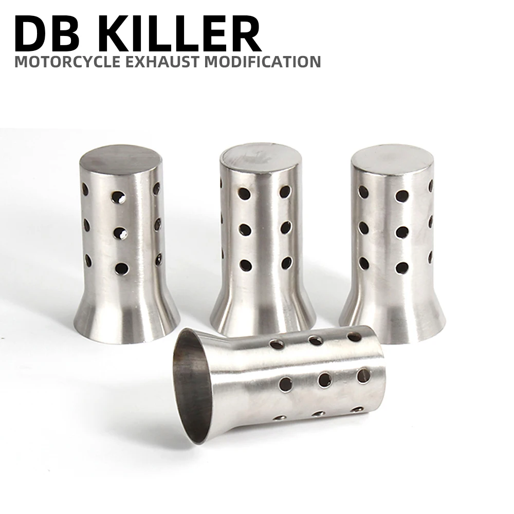 51mm 60mm Inlet Motorcycle Exhaust Modify Universal Muffler DB Killer Moveable DB Killer Noise Sound Race - view 6