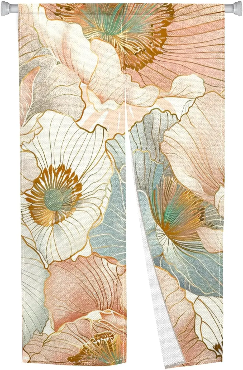 Boho Style Japanese Doorway Curtain Entrance Feng Shui Door Tapestry Single Side Window Treatment Panel for Home Bistro Bar