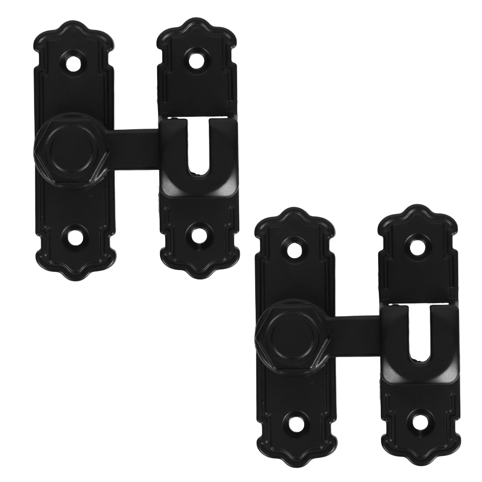 

2pcs Indoor Door Lock Aluminum Alloy Buckle Set Privacy Latch for Hotel Barn Doors Wooden Metal Furniture Hardware