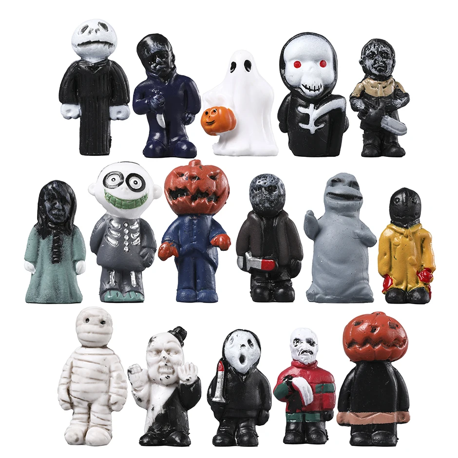 Horrorfilm Charaktere Michael Myers Mumie Mini PVC Sammlung Figur Spielzeug Modell Puppen 16 teile/satz