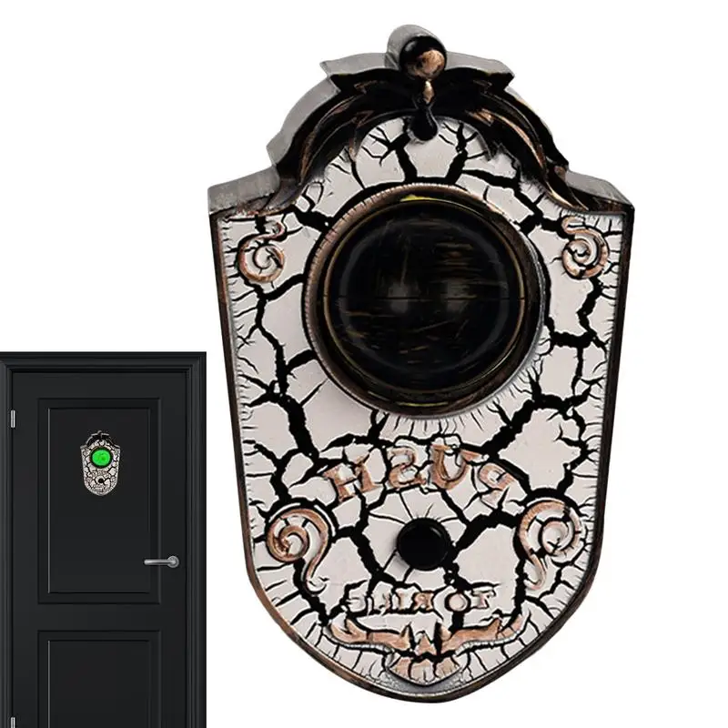 Halloween Doorbell Decoration One-eyed Doorbell Decoration Horror Eye Doorbell With Spooky Light Decor For Event House Halloween