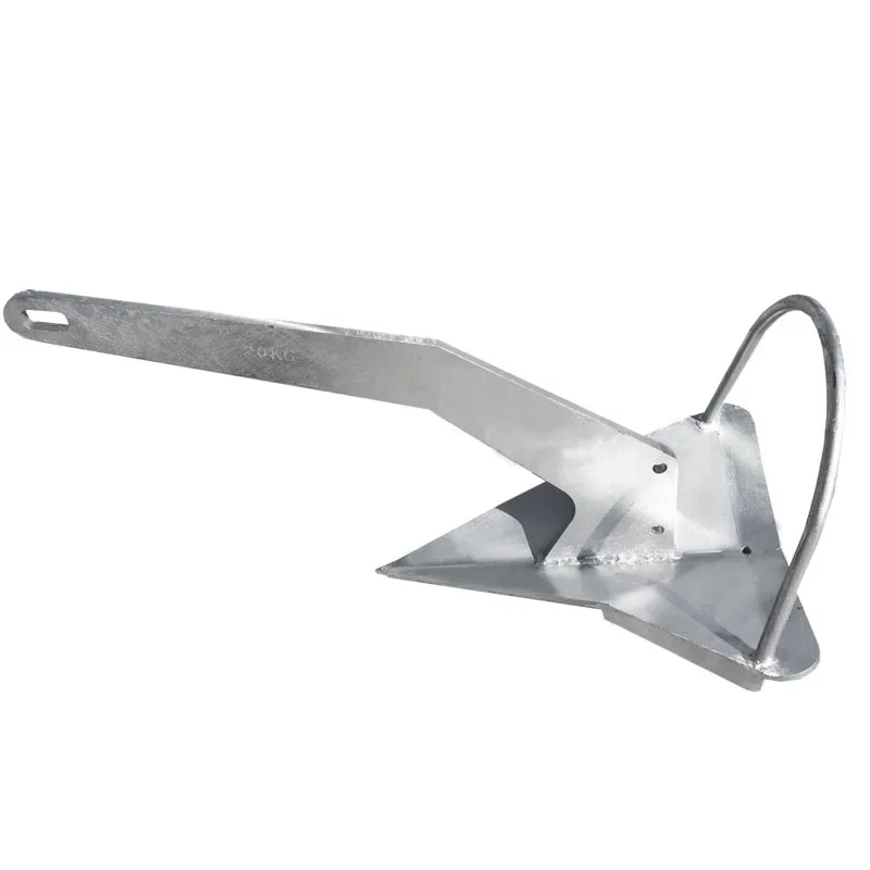 MARINE 316 Stainless Steel Spade Anchor Boat Anchor Delta Style Anchor(6kg) 14lb Heavy Duty Marine Grade Polished