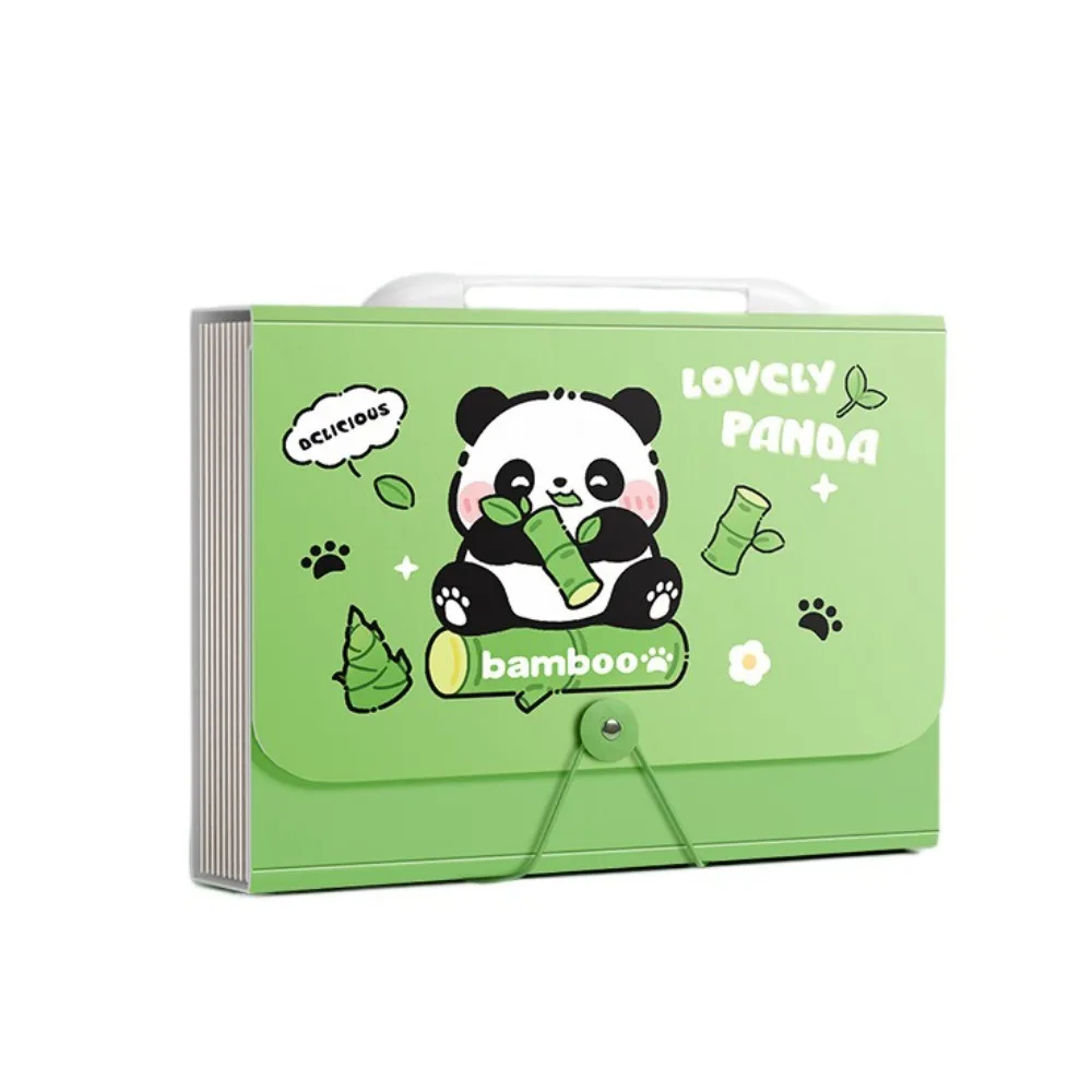 Map File A4 Capybara Baru 13 Kantong Kapasitas Besar Map Penyimpanan Kertas Tes Genggam Organizer File Kartun