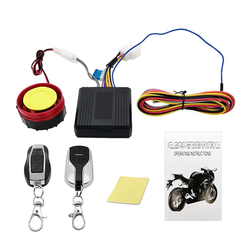 Motorcycle Anti-Theft Alarm System Wireless Remote Engine Starter Stop With Remote Controller Key Module Horn For 12V Motorcycle