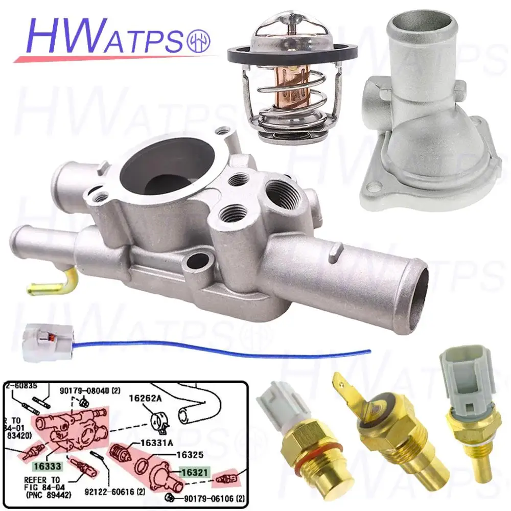 

16333-11210 16321-10011 Thermostat Housing For Toyota Corolla 1992-1997 PASEO STARLET Tercel 1991-1994