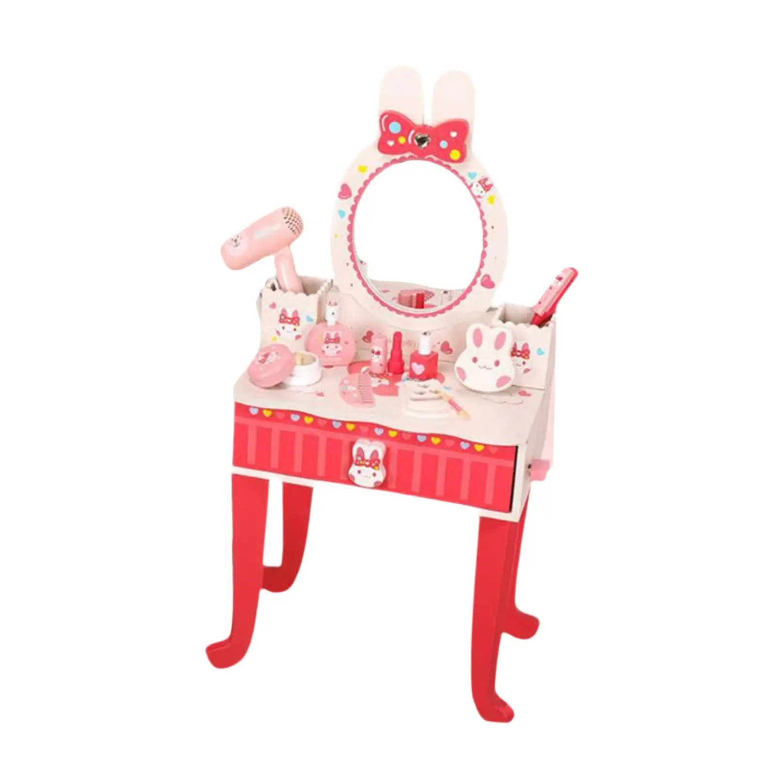 Pretend Play Makeup Table Set, Toddlers Beauty Salon Kit Educational Toys, and