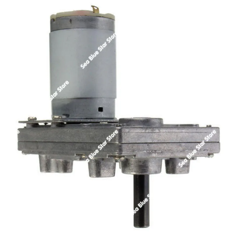 DC gear motor 12V24V reciprocating mechanism eccentric wheel eight holes  7-shaped 555 motor metal gear