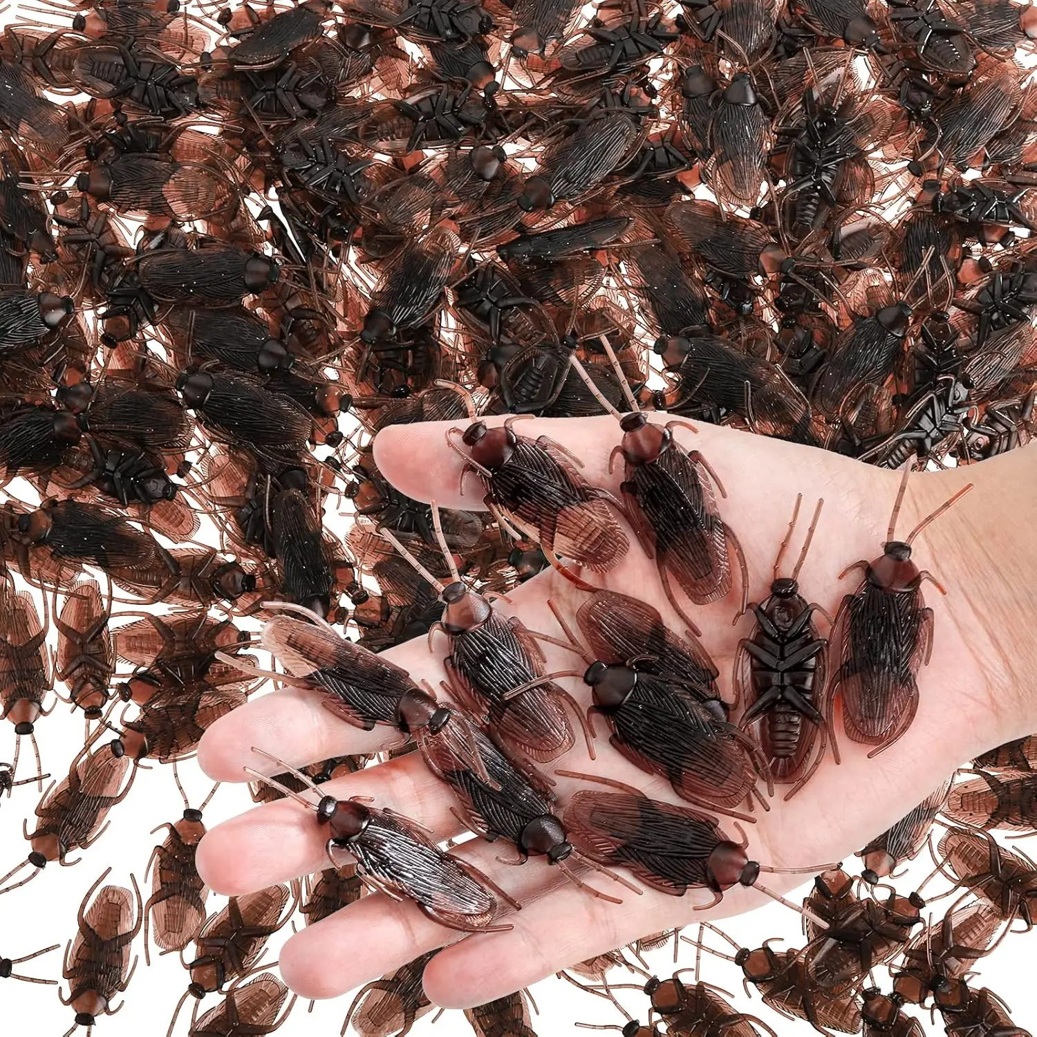 5pcs Funny Toys Simulation Bug Cockroach Spider Centipede Scorpion Plastic Prank Bug Funny Scary Trick Props for Kids TMZ