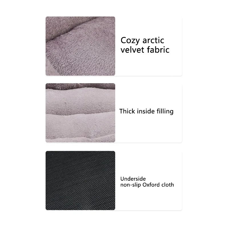Weiches, quadratisches, großes Hundesofa, elastisches Hundehauskissen, winterwarmes, waschbares Hundebett für mittelgroße Hunde, Katzenhütte, Haustierzubehör – Detail 15