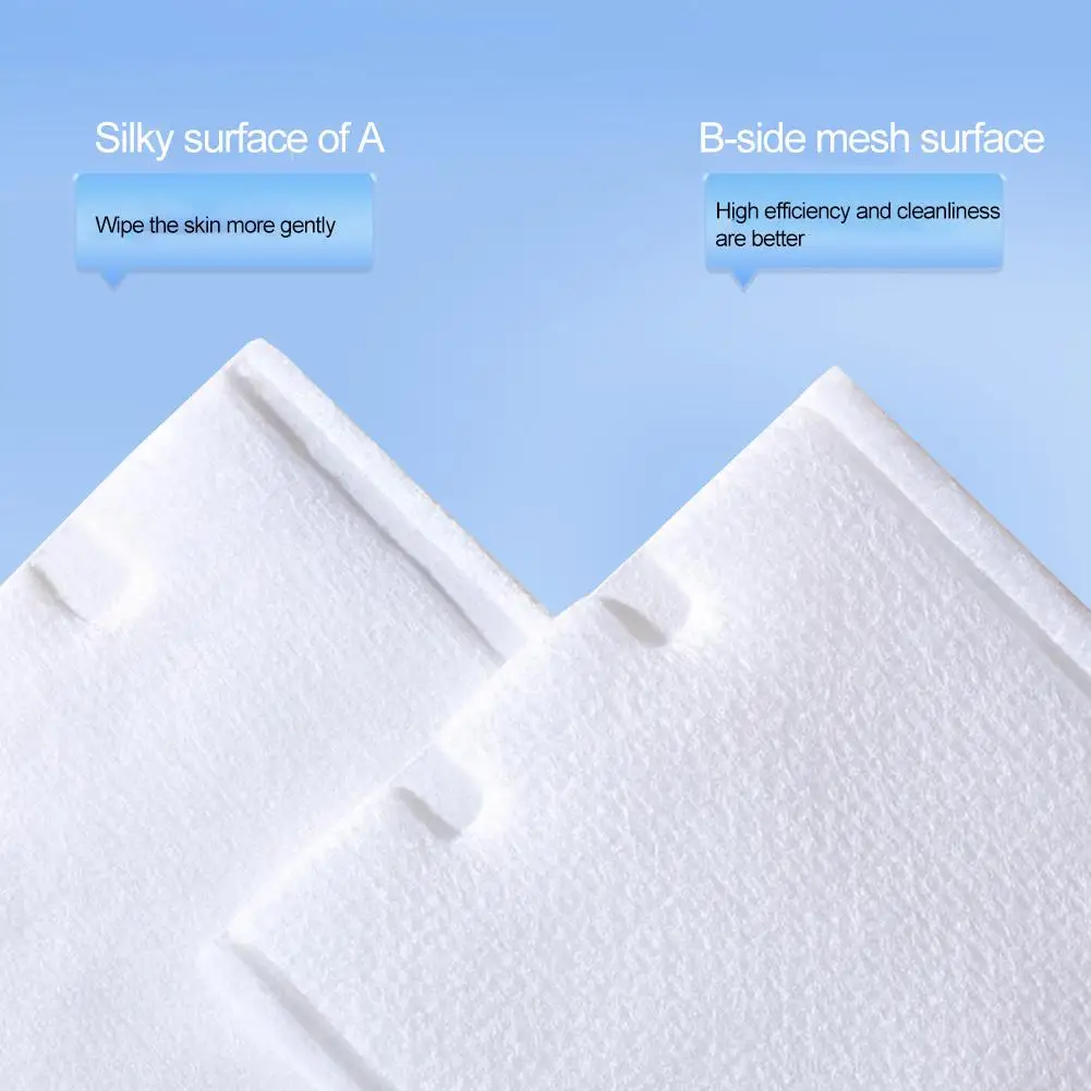 222枚入り 天然コットン美容メイクコットン 両面使い捨てコットンパッド 厚手 節水メイク落としコットン