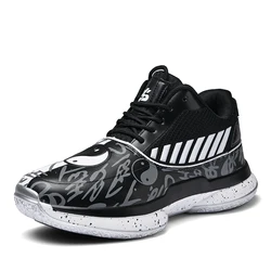 New Men's Basketball Shoes for Women Leather Outdoor Basket Boots Brand Design Sports Shoes Men Training Sneakers Male Footwear