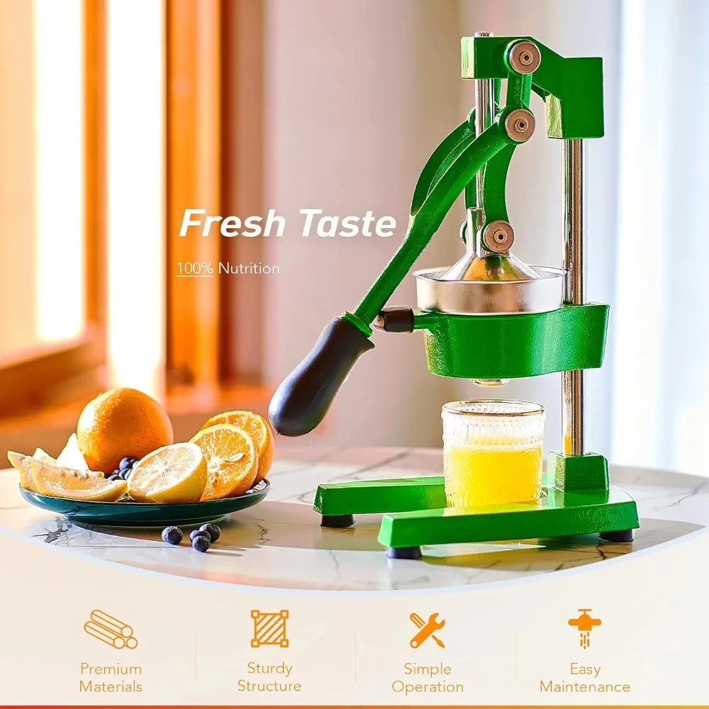 Hand Press Juicer Machine, Manual Orange Juicer and Professional Citrus Juicer for Orange Juice portable blender