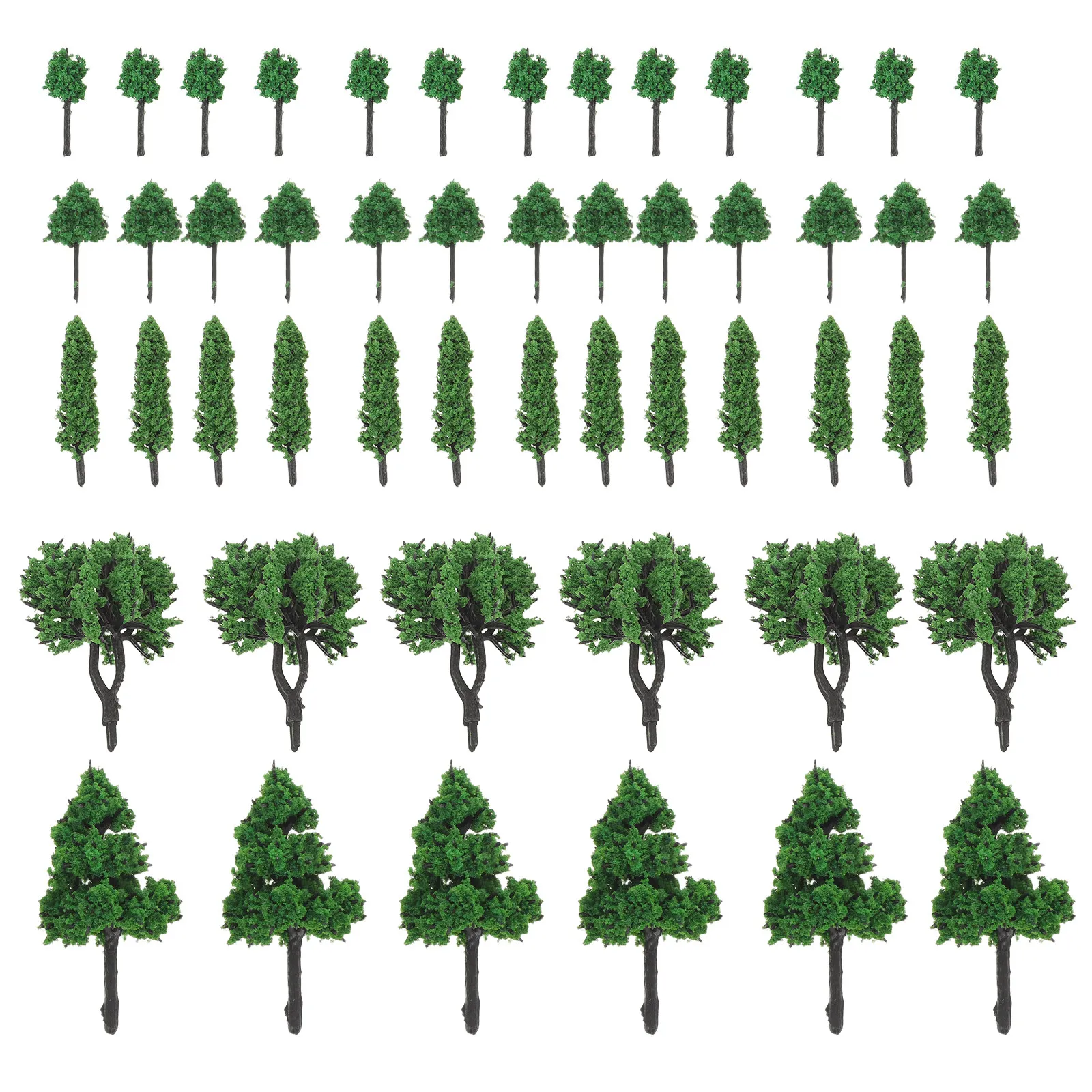85Pcs Miniature Trees Mixed Plastic Landscape Accessories for Sand Table Train Scenery Dioramas Dollhouses Architecture Scenery view 3