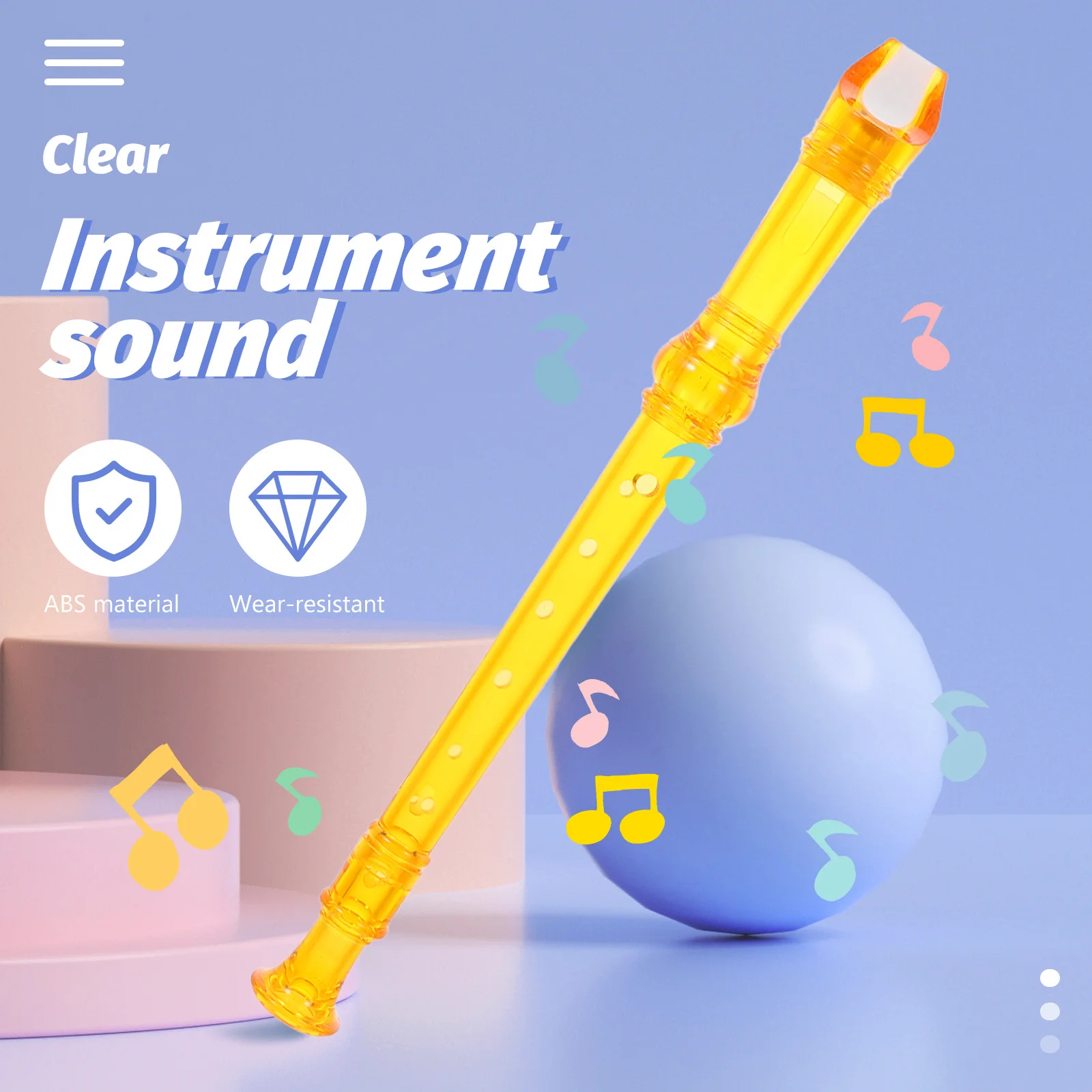 

1 set 1 Set 8-Hole Clarinet For Beginner Resin Wind Instrument Student Practice Musical Lightweight Portable Smooth Surface