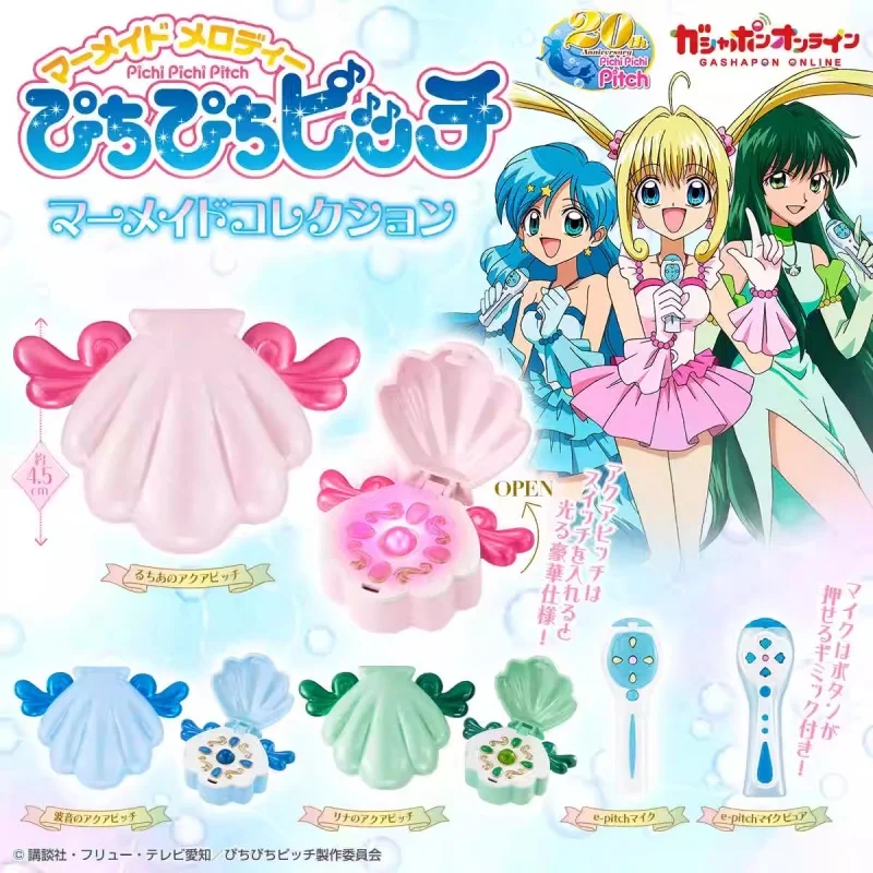 Bandai Original 5Pcs Gashapon Pichi Pichi Pitch ぴちぴちピッチ Anime Figure Toys For Kids Gift Collectible Model Ornaments