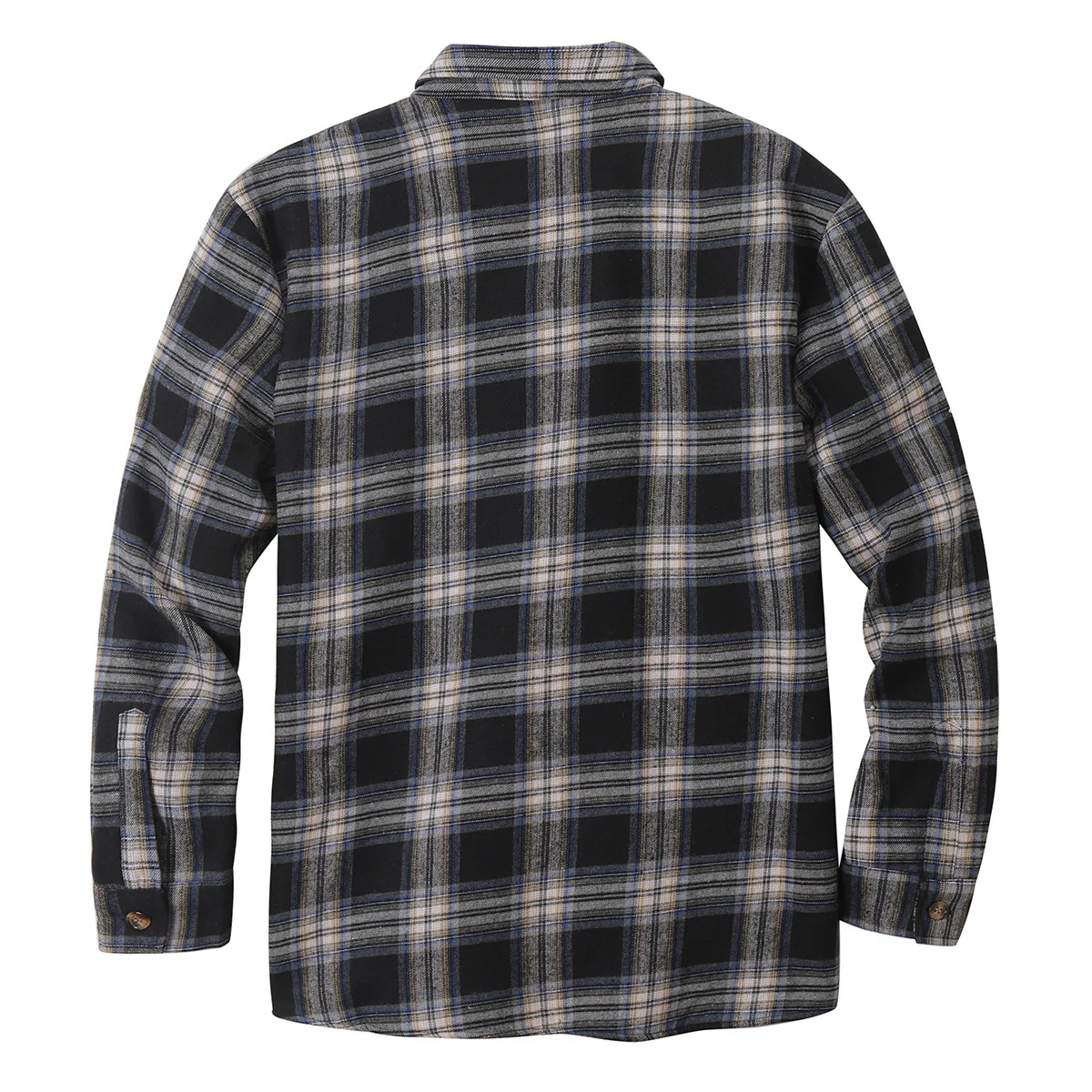 Winter Mens Sherpa Fleece Lined Warm Flannel Shirts Jacket Classic Plaid Button Up Shirt Coats