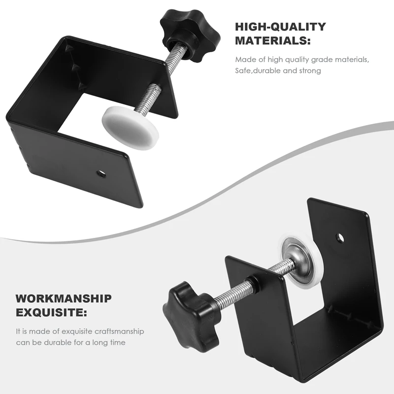 Drawer Front Panel Installation Clamp Hardware Jig C Clamp 3Mm Thicker Drawer Drill Hole Guide U Clamp(4 Pack)