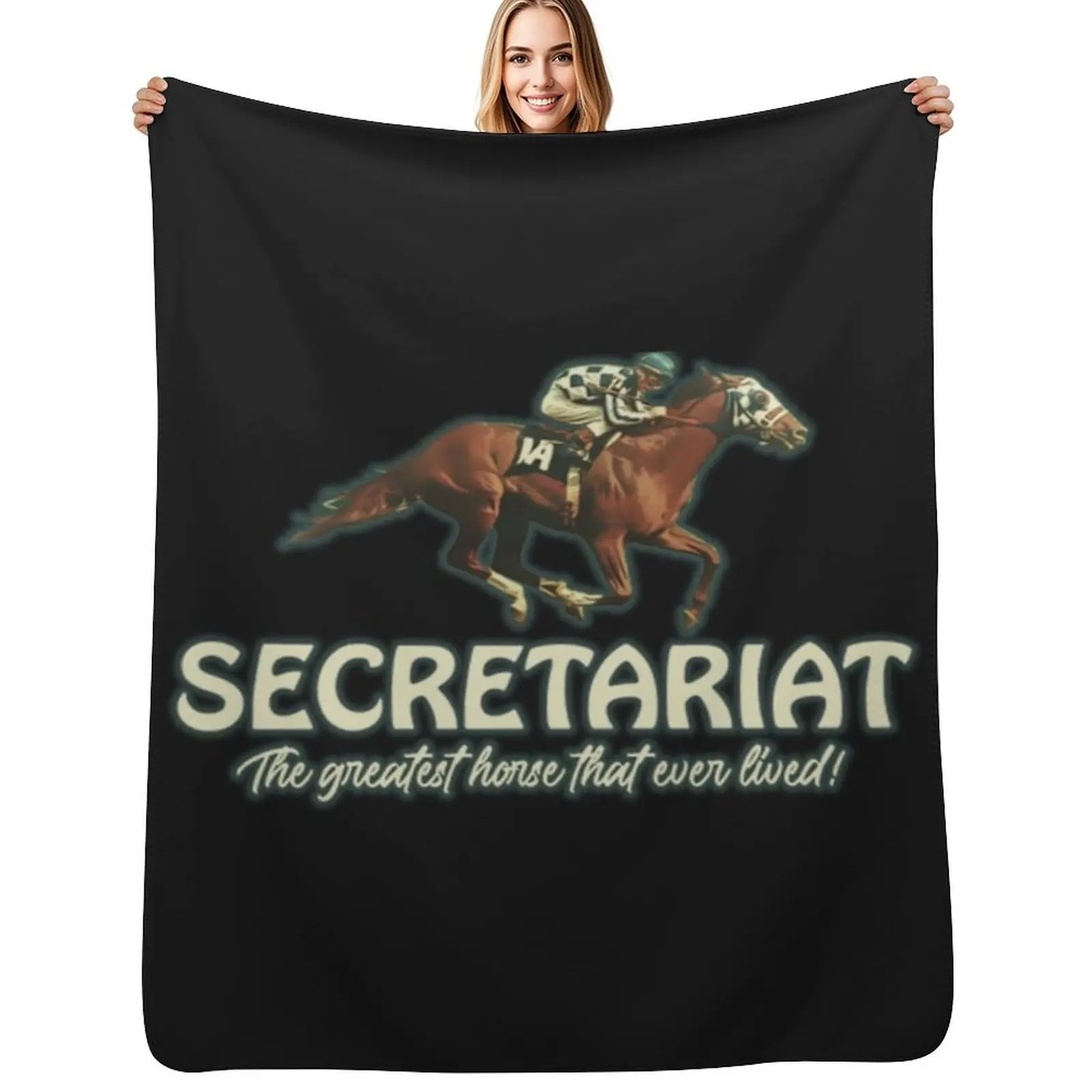 

Secretariat Throw Blanket Cozy Microfiber Throw Blanket for Home Bedroom
