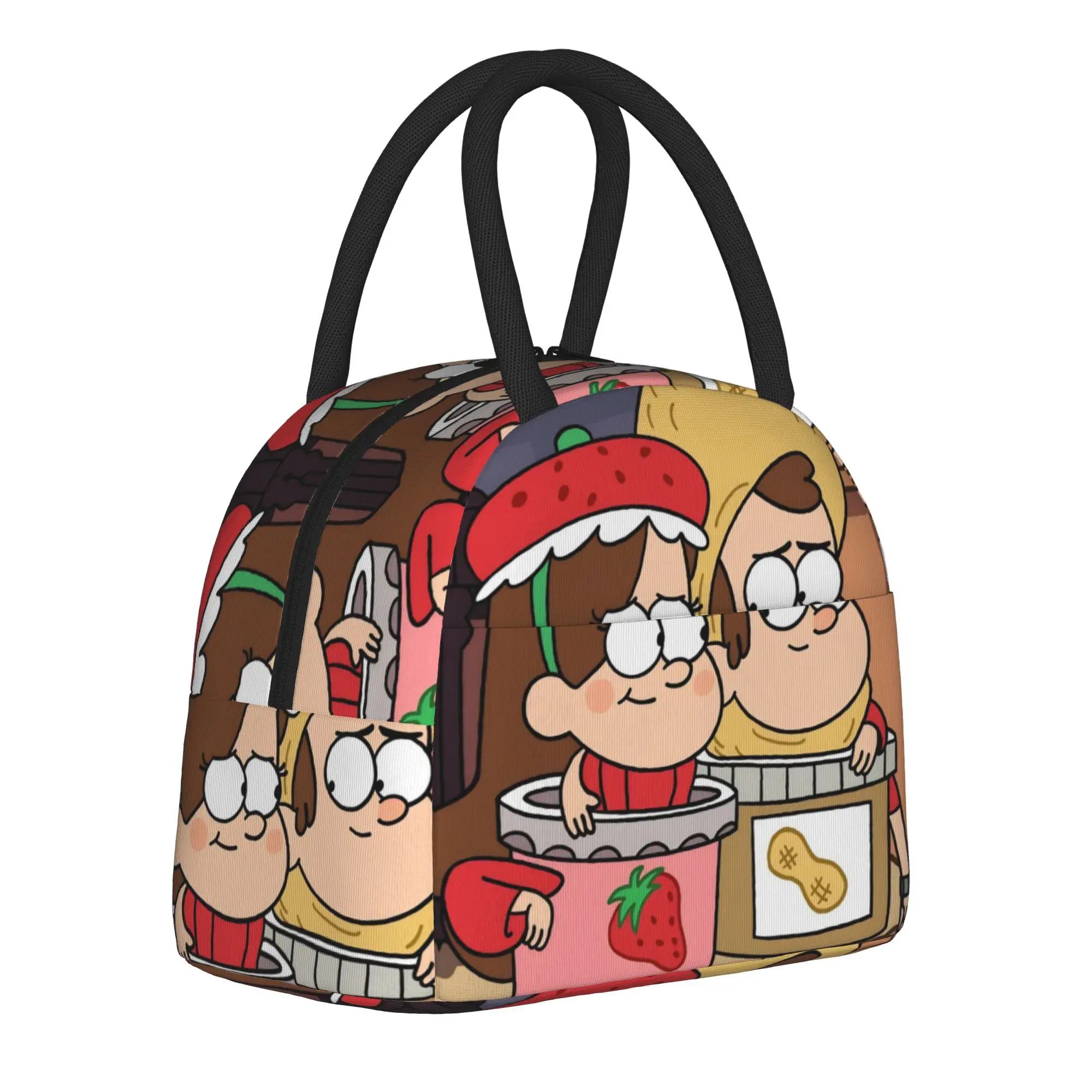 G-Gravity Falls Insulated Lunch Bag for Men Women  Food Bag Portable Cooler Thermal Lunch Boxes For Travel