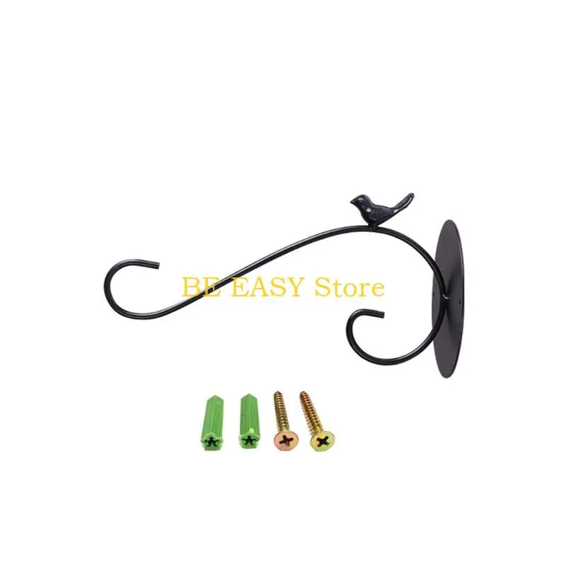 E28F Nordic Style Wall Mounted Hanging Flower Pot Support Plant Bracket Hook Hanger