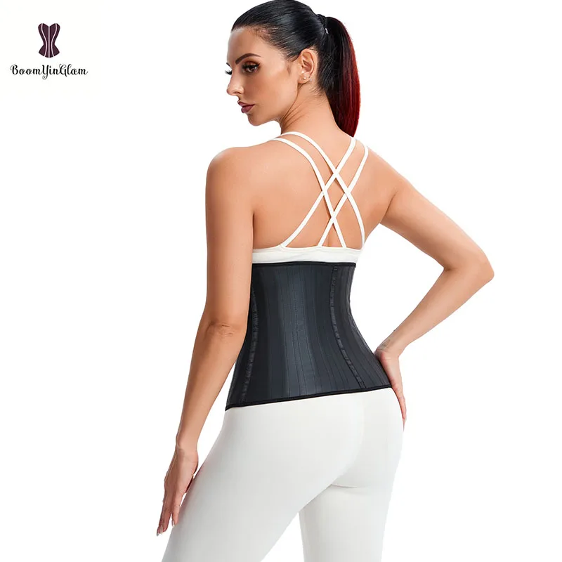 2022 New Hot Sales Wholesale Fajas Reductoras Waistband Waist Trainer Corset 29 Robs Slimming Latex Sheath Chest Binder Bustier