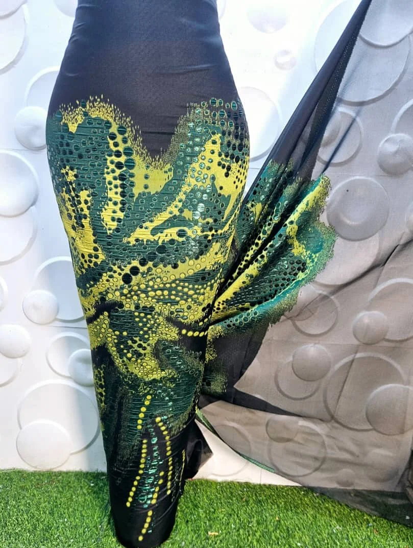 Latest Nigerian Laces Fabric 2026 Luxury 5 Yards African Jacquard Brocade Lace Fabric for Sewing Family Prom Dresses F4398