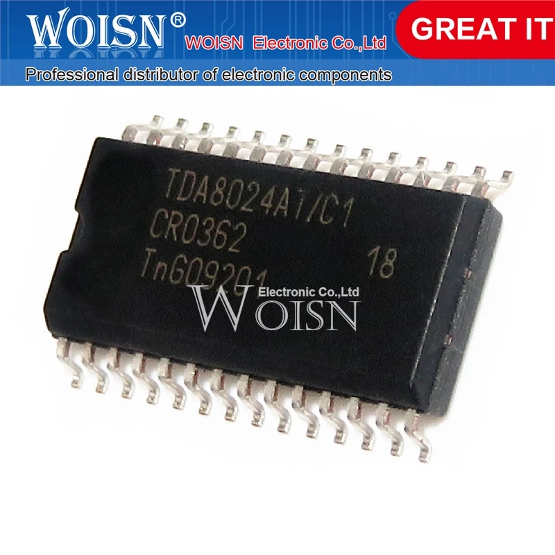 10PCS TDA8024AT/C1 TDA8024AT TDA8024 SOP-28