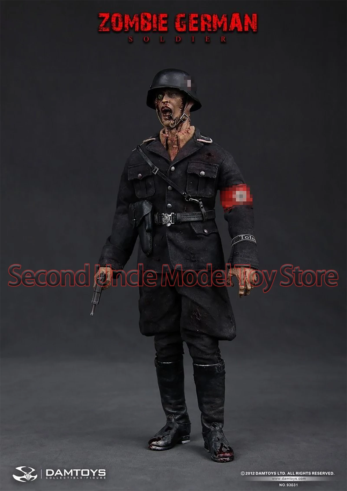 

DAMTOYS DAM93031 1/6 Zombie German SS Soldier 12'' Male Soldier Action Figure Full Set Collectible Model Toys Gift