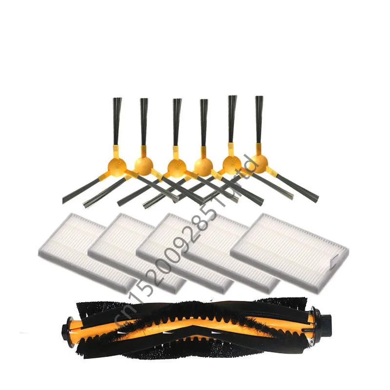 Filtro Hepa para aspiradora, cepillo principal, cepillos laterales para ROZI TidyBot E30, piezas de limpiador al vacío, filtro, reemplazo de cepillos Hepa