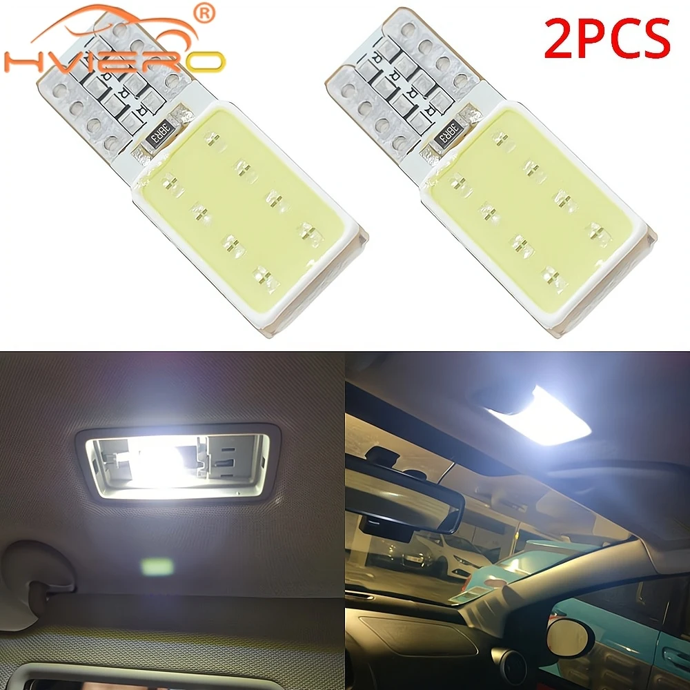 

2X T10 COB 16LED Wedge Canbus W5w Light Bulb Car Mobile Parking Lamps Side Sign Interior Dome Reading Turn Signal License Plate