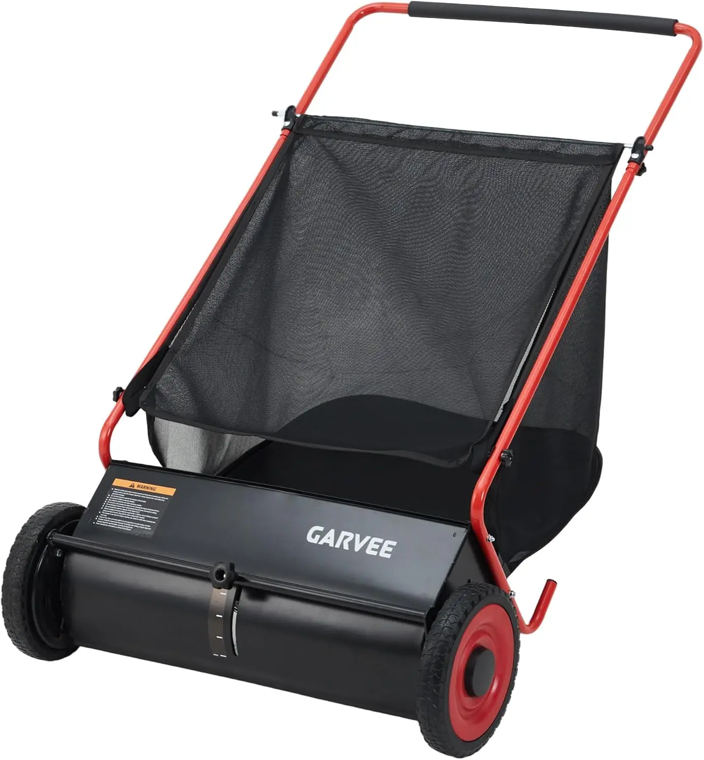 26 Inch Manual Leaf Collector Multifunctional Leaf Lawn Collector Hand Push Sweeper Cleaning Tool for Yard Garden Cleaning Large-Capacity Mesh Hopper
