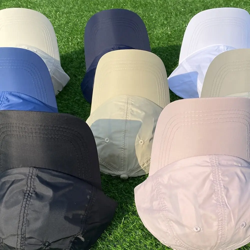 بسيطة الكورية نمط التجفيف السريع قبعة بيسبول بلون القطن بلون قبعة الشمس أنيمي قبعة بيسبول بلغت ذروتها قبعة في الهواء الطلق