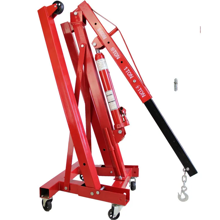 

Multifunctional hydraulic crane 3T engine small crane 2T folding mobile car engine hanger
