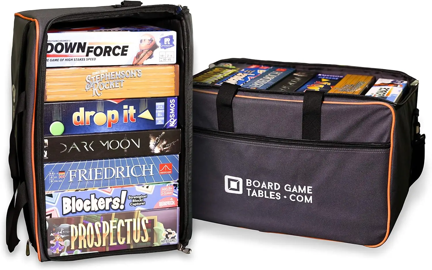 

Heavy Duty Board Game Travel Bag with Padded Shoulder Strap, Large Capacity Water-Resistant Oxford Gray