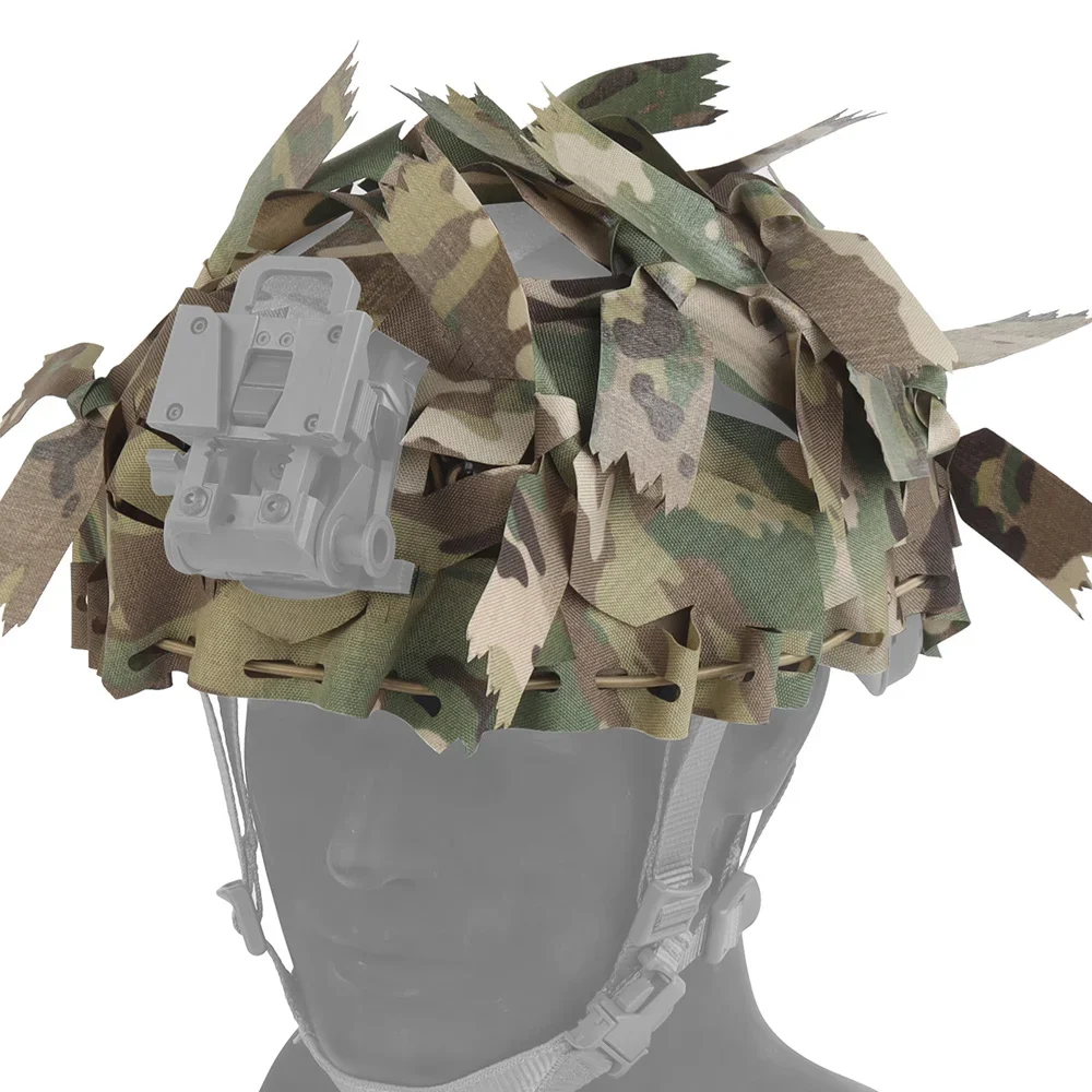 Wosport Lightweight Helmet Cover Laser Cut Elastic Cord Camouflage Quick Install Design for Tactical Helmets Airsoft Team Games
