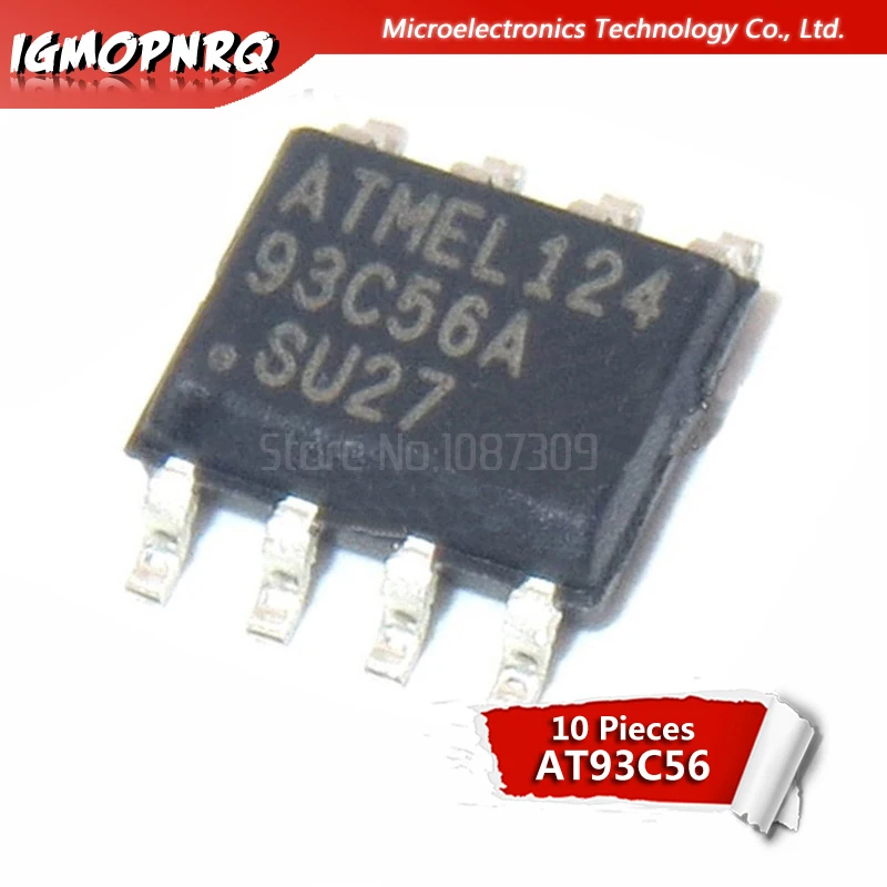 

10pcs AT93C46 AT93C56 AT93C66 93C46 93C56 93C66 SOP8 EEPROM (256x8)/(128x16) 2K new original