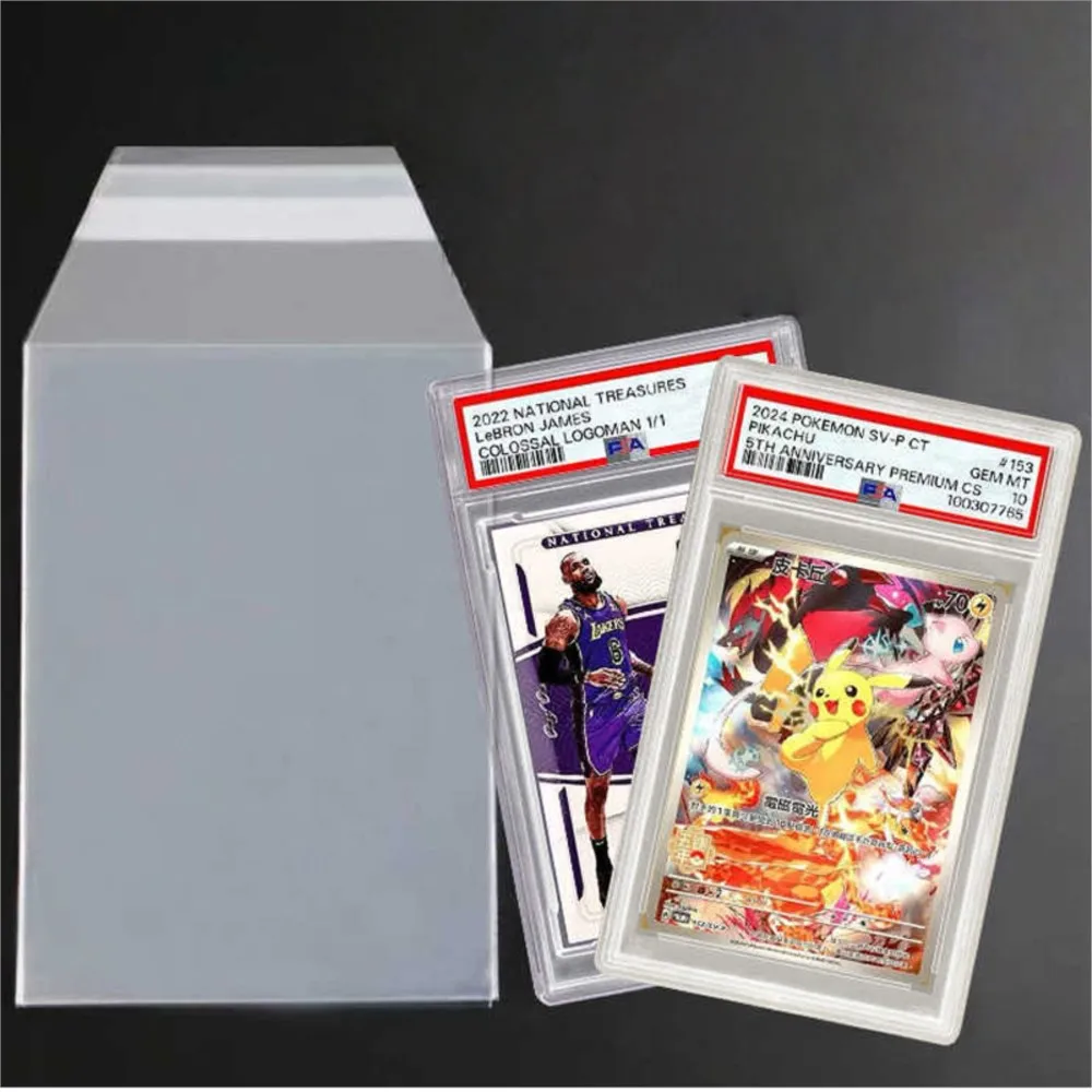 100 Fundas Protectoras para Tarjetas Graduadas PSA, Reutilizables, para Tarjetas Coleccionables de Pokémon, Béisbol, Fútbol y Otros Deportes