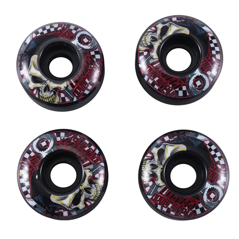 A07T UGIN 4Pcs Cruiser Skateboard Wheels PU Skateboard Wheels Longboard Skateboard Replacement Wheel Set For Skateboarding