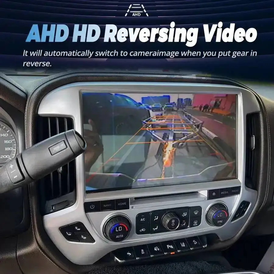 

13,3-дюймовый автомобильный радиоприемник Navi для Chevrolet Silverado GMC Sierra 2014-2020, GPS, мультимедийное видео, высокое качество, Android 14 Carplay