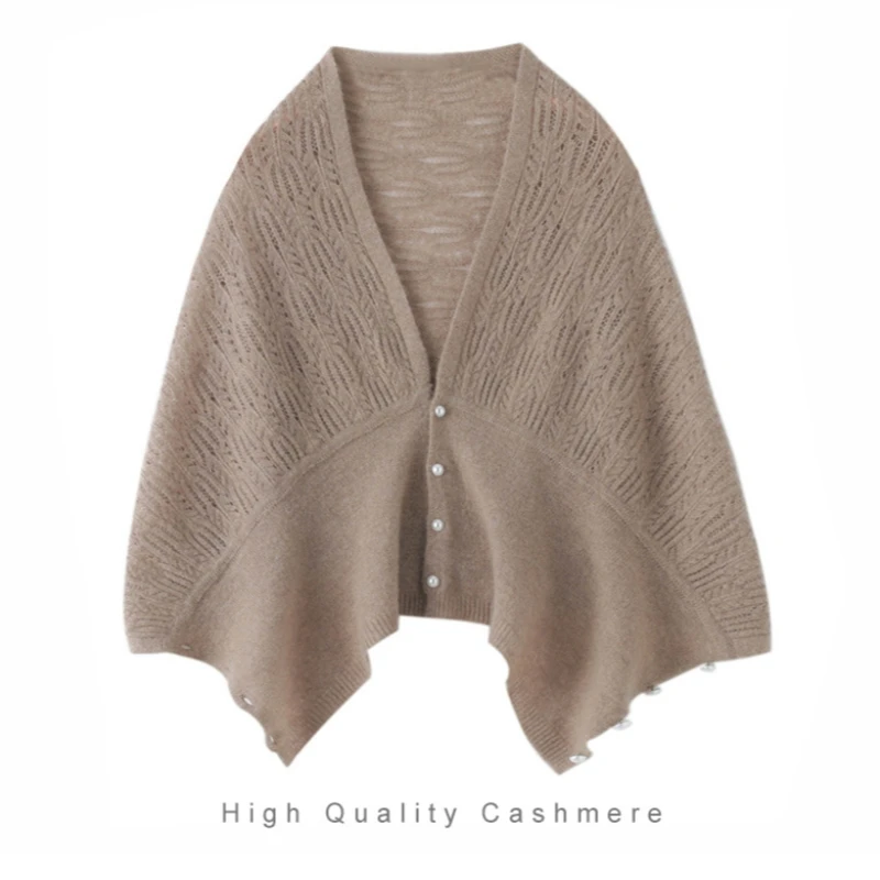 Winter Spring High-quality Cashmere Shawl Women\'s Scarf Soft Warm Neck Scarves Fashion Mantles Versatile Knitted Poncho Wraps