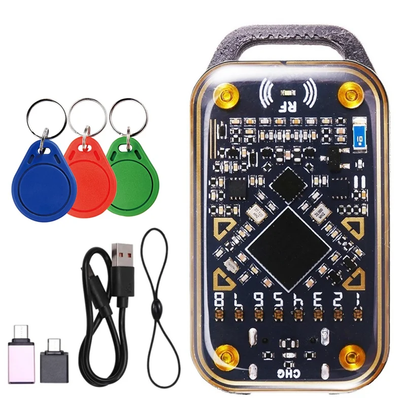 

JABS-Chameleon Ultra Smart Chip Reader RFID NFC Дубликатор Эмулятор смарт-карт с брелком 3XCUID 125K 13,56M ID IC Card Decod